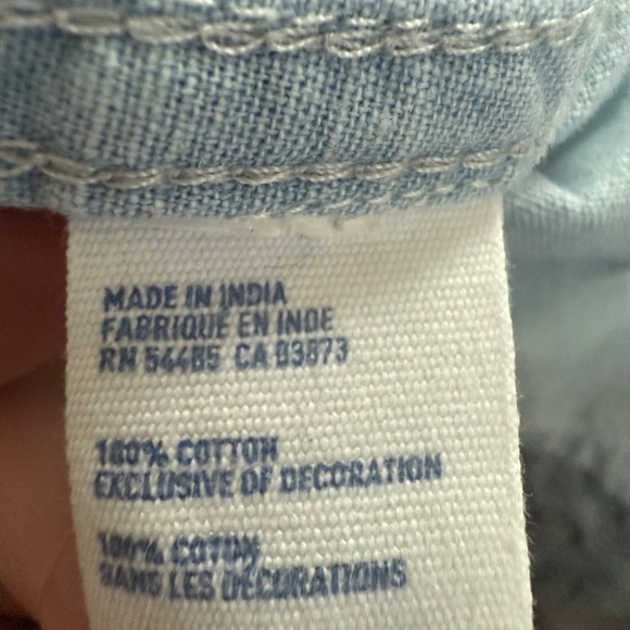 American Eagle | Size Small | Light Blue Denim Western Shirt - Picture 8 of 8